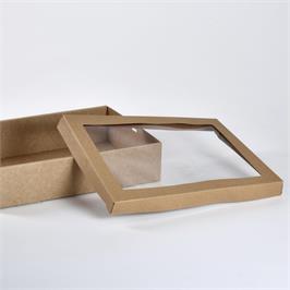 Catering / Grazing Tray Lid Brown - 364 x 255 x 30 mm